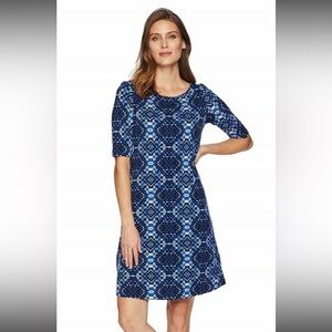 Tommy Bahama Indi-Coco Navy Blue Cowrie Swim Coverup/Dress